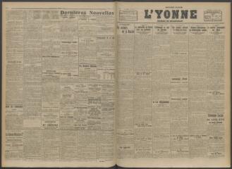 2 vues - L\'Yonne, journal du département, n° 164, vendredi 12 juillet 1918 (ouvre la visionneuse)