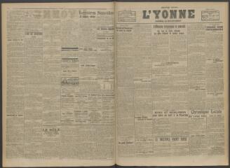 2 vues - L\'Yonne, journal du département, n° 205, mardi 27 août 1918 (ouvre la visionneuse)