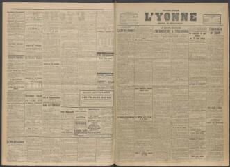 2 vues - L\'Yonne, journal du département, n° 288, mardi 10 décembre 1918 (ouvre la visionneuse)