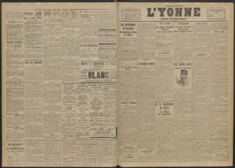 2 vues - L\'Yonne, journal du département, n° 31, mercredi 5 février 1919 (ouvre la visionneuse)
