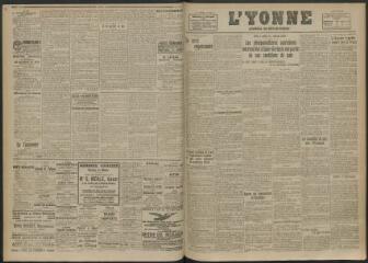 2 vues - L\'Yonne, journal du département, n° 130, mardi 3 juin 1919 (ouvre la visionneuse)