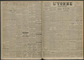3 vues - L\'Yonne, journal du département, n° 131, mercredi 4 juin 1919 (ouvre la visionneuse)