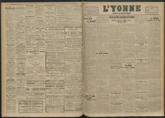 2 vues - L\'Yonne, journal du département, n° 160, jeudi 24 juillet 1919 (ouvre la visionneuse)