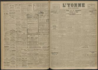 3 vues - L\'Yonne, journal du département, n° 163, lundi 28 juillet 1919 (ouvre la visionneuse)