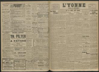 3 vues - L\'Yonne, journal du département, n° 168, samedi 2 août 1919 (ouvre la visionneuse)