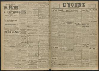 2 vues - L\'Yonne, journal du département, n° 194, mardi 2 septembre 1919 (ouvre la visionneuse)