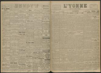 3 vues - L\'Yonne, journal du département, n° 203, samedi 13 septembre 1919 (ouvre la visionneuse)