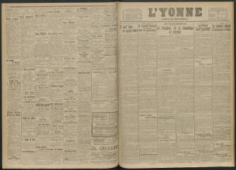 3 vues - L\'Yonne, journal du département, n° 210, lundi 22 septembre 1919 (ouvre la visionneuse)