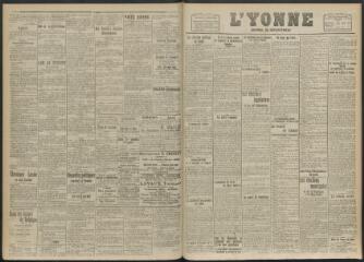 3 vues - L\'Yonne, journal du département, n° 230, samedi 22 novembre 1919 (ouvre la visionneuse)