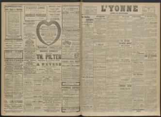 2 vues - L\'Yonne, journal du département, n° 237, mardi 2 décembre 1919 (ouvre la visionneuse)