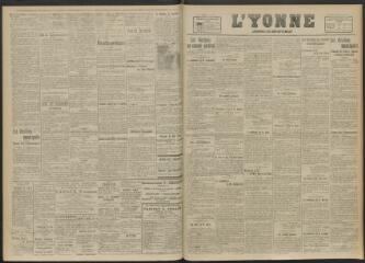 2 vues - L\'Yonne, journal du département, n° 246, mercredi 10 décembre 1919 (ouvre la visionneuse)