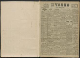 3 vues - L\'Yonne, journal du département, n° 1, vendredi 2 janvier 1920 (ouvre la visionneuse)