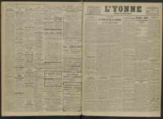 3 vues - L\'Yonne, journal du département, n° 9, lundi 12 janvier 1920 (ouvre la visionneuse)