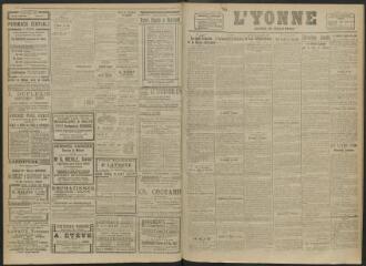 3 vues - L\'Yonne, journal du département, n° 29, mercredi 4 février 1920 (ouvre la visionneuse)