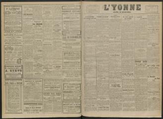 2 vues - L\'Yonne, journal du département, n° 31, vendredi 6 février 1920 (ouvre la visionneuse)
