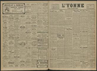 3 vues - L\'Yonne, journal du département, n° 40, mardi 17 février 1920 (ouvre la visionneuse)