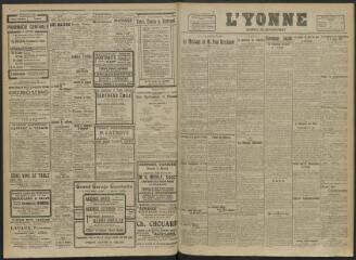 2 vues - L\'Yonne, journal du département, n° 43, vendredi 20 février 1920 (ouvre la visionneuse)