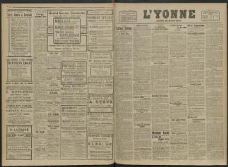 2 vues - L\'Yonne, journal du département, n° 47, mercredi 25 février 1920 (ouvre la visionneuse)