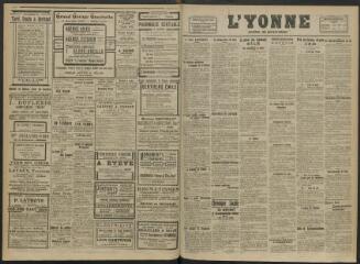 2 vues - L\'Yonne, journal du département, n° 49, vendredi 27 février 1920 (ouvre la visionneuse)