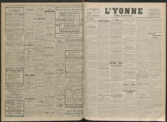 2 vues - L\'Yonne, journal du département, n° 90, vendredi 16 avril 1920 (ouvre la visionneuse)