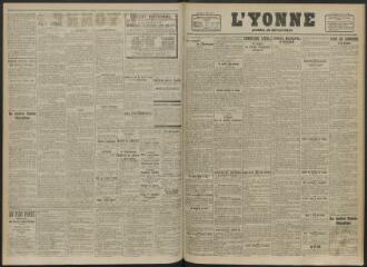 2 vues - L\'Yonne, journal du département, n° 126, mardi 1 juin 1920 (ouvre la visionneuse)