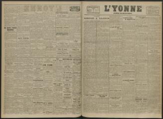 3 vues - L\'Yonne, journal du département, n° 139, jeudi 17 juin 1920 (ouvre la visionneuse)