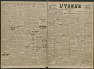 2 vues - L\'Yonne, journal du département, n° 158, samedi 10 juillet 1920 (ouvre la visionneuse)