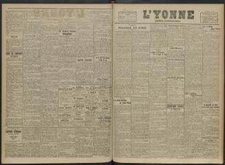 3 vues - L\'Yonne, journal du département, n° 165, mardi 20 juillet 1920 (ouvre la visionneuse)