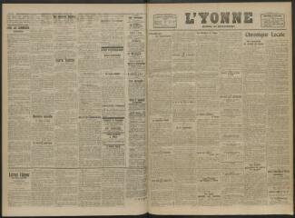 3 vues - L\'Yonne, journal du département, n° 211, samedi 4 septembre 1920 (ouvre la visionneuse)