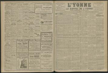 3 vues - L\'Yonne et le Rappel de l\'Yonne, organe démocratique du département, n° 240, mardi 16 octobre 1923 (ouvre la visionneuse)