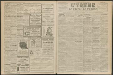 3 vues - L\'Yonne et le Rappel de l\'Yonne, organe démocratique du département, n° 298, dimanche 23 décembre 1923 (ouvre la visionneuse)