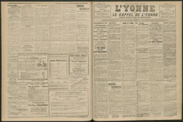 3 vues - L\'Yonne et le Rappel de l\'Yonne, organe démocratique du département, n° 139, vendredi 9 mai 1924 (ouvre la visionneuse)
