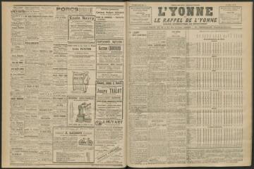 3 vues - L\'Yonne et le Rappel de l\'Yonne, organe démocratique du département, n° 143, mercredi 14 mai 1924 (ouvre la visionneuse)