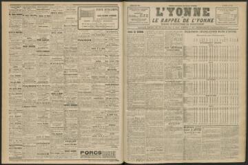 3 vues - L\'Yonne et le Rappel de l\'Yonne, organe démocratique du département, n° 144, jeudi 15 mai 1924 (ouvre la visionneuse)