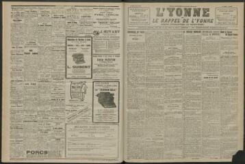 3 vues - L\'Yonne et le Rappel de l\'Yonne, organe démocratique du département, n° 152, samedi 24 mai 1924 (ouvre la visionneuse)
