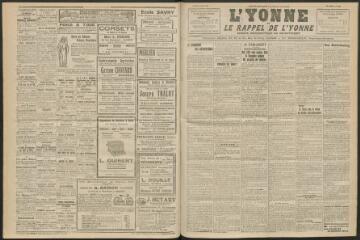 3 vues - L\'Yonne et le Rappel de l\'Yonne, organe démocratique du département, n° 226, mardi 26 août 1924 (ouvre la visionneuse)