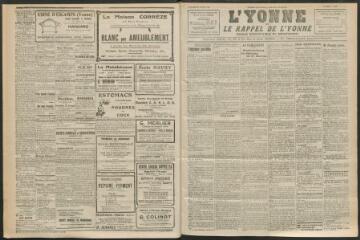 3 vues - L\'Yonne et le Rappel de l\'Yonne, organe démocratique du département, n° 26, vendredi 30 janvier 1925 (ouvre la visionneuse)