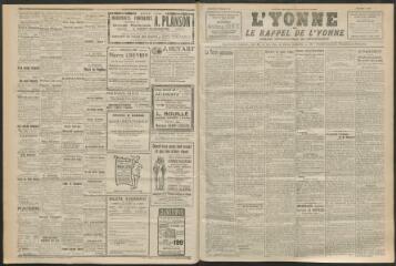 3 vues - L\'Yonne et le Rappel de l\'Yonne, organe démocratique du département, n° 33, dimanche 8 février 1925 (ouvre la visionneuse)