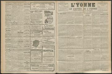 3 vues - L\'Yonne et le Rappel de l\'Yonne, organe démocratique du département, n° 75, jeudi 2 avril 1925 (ouvre la visionneuse)