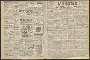 3 vues - L\'Yonne et le Rappel de l\'Yonne, organe démocratique du département, n° 81, vendredi 10 avril 1925 (ouvre la visionneuse)
