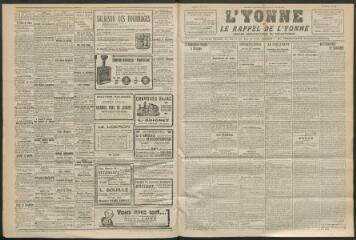 3 vues - L\'Yonne et le Rappel de l\'Yonne, organe démocratique du département, n° 133, samedi 13 juin 1925 (ouvre la visionneuse)