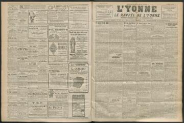 3 vues - L\'Yonne et le Rappel de l\'Yonne, organe démocratique du département, n° 135, mardi 16 juin 1925 (ouvre la visionneuse)