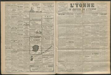 3 vues - L\'Yonne et le Rappel de l\'Yonne, organe démocratique du département, n° 137, jeudi 18 juin 1925 (ouvre la visionneuse)