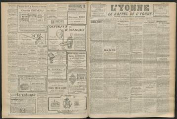 3 vues - L\'Yonne et le Rappel de l\'Yonne, organe démocratique du département, n° 90, mercredi 14 avril 1926 (ouvre la visionneuse)
