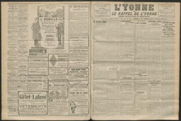 3 vues - L\'Yonne et le Rappel de l\'Yonne, organe démocratique du département, n° 105, lundi 3 mai 1926 (ouvre la visionneuse)
