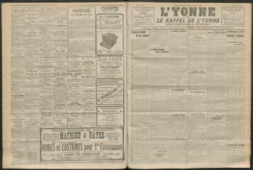 3 vues - L\'Yonne et le Rappel de l\'Yonne, organe démocratique du département, n° 108, jeudi 6 mai 1926 (ouvre la visionneuse)
