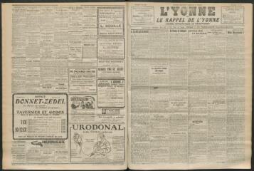 3 vues - L\'Yonne et le Rappel de l\'Yonne, organe démocratique du département, n° 109, vendredi 7 mai 1926 (ouvre la visionneuse)