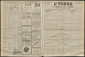 3 vues - L\'Yonne et le Rappel de l\'Yonne, organe démocratique du département, n° 134, mercredi 9 juin 1926 (ouvre la visionneuse)