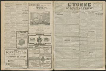 3 vues - L\'Yonne et le Rappel de l\'Yonne, organe démocratique du département, n° 139, mardi 15 juin 1926 (ouvre la visionneuse)