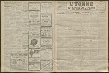 3 vues - L\'Yonne et le Rappel de l\'Yonne, organe démocratique du département, n° 138, mercredi 16 juin 1926 (ouvre la visionneuse)